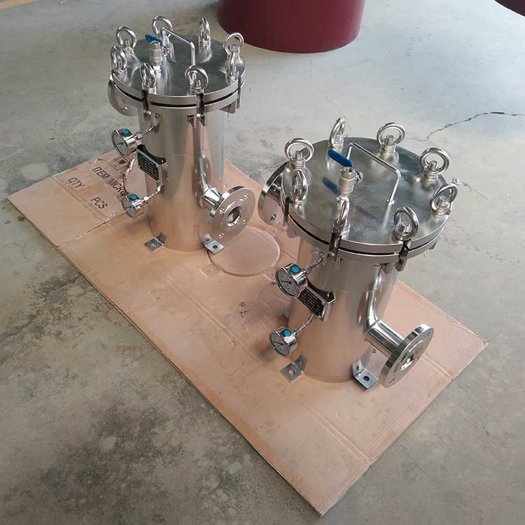 華豫生產(chǎn)供應(yīng)HY-GD50-1.0╱1高低式籃式過濾器 內(nèi)置楔形網(wǎng)濾芯