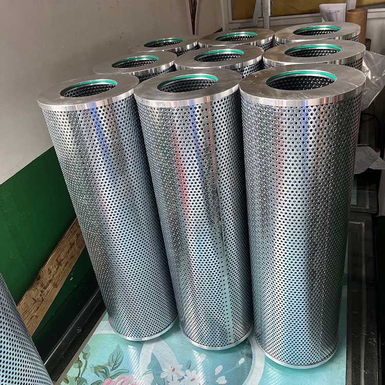 華豫生產(chǎn)供應(yīng)雙筒不液壓油過濾器濾芯 機加工端蓋